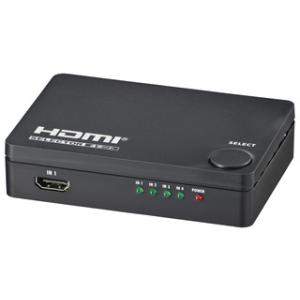 OHM オーム電機  AV-S04S-K(黒)　HDMIセレクター 4ポート　05-0577