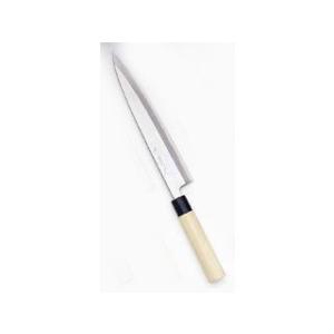 堺宏之作 白鋼 霞仕上げ 水牛桂柄 身卸包丁 210mm(7寸) 日本製 堺市