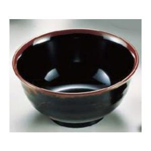 ENTEC エンテック メラミン「長次郎窯」　羽反り丼（大）／ＡＮ−６０Ｂ