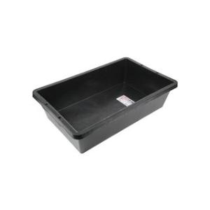 黒トロ舟80L×6個 赤長 DIYトロ舟 ブラック 60L ( 1個入 )/ 左官 メダカ カメ 水遊び