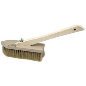 KANECHO/金長  左官ブラシ 白本馬毛 剣先 6行柄付き