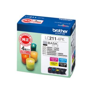 ブラザー工業 LC21E-4PK ブラザー DCP-J983N専用 純正 インク