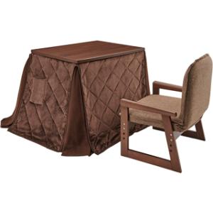 YUASA ユアサプライムス NGM-G69DLH（FBR）なごみ69　一人用こたつ 3点セット 長...