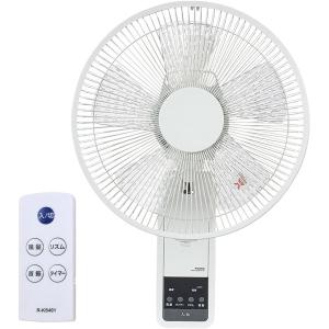 YUASA ユアサプライムス YKW-380EFR-W 壁掛け扇風機 5枚羽根 ホワイト リモコン付き｜murauchi3