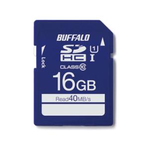 BUFFALO バッファロー SDHCメモリーカード 16GB Class10/クラス10 UHS-I（Class1）対応 RSDC-016GU1S｜murauchi3