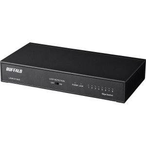 BUFFALO LSW6-GT-8NS/WH 2セット BUFFALO（バッファロー） スイッチングハブ LSW6-GT-8NS/DBK [Giga 8