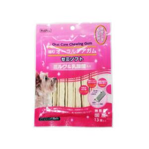 PetProJapan/ペットプロジャパン  ペットプロ 噛むオーラルケアガム ミルク＆乳酸菌入り 13本