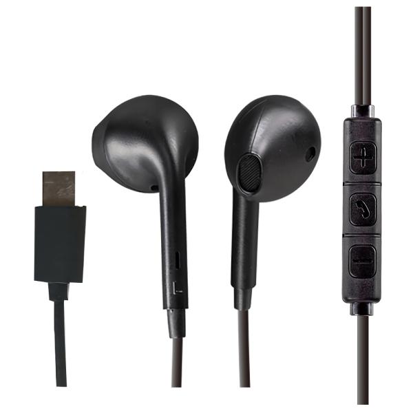 AXES アクセス AH-c88 BK Fit Type-Cハンズフリーイヤホン ブラック