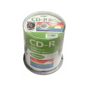 HIDISC/ハイディスク CD-R 700MB 52倍速 100枚 HDCR80GP100