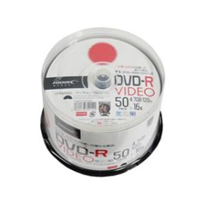 HIDISC/ハイディスク  【TYコードシリーズ】DVD-R 録画用 16倍速 120分 スピンドル 50枚 TYDR12JCP50SP｜murauchi3