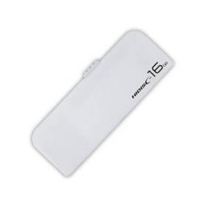 HIDISC/ハイディスク USB2.0 フラッシュドライブ USBメモリ 16GB 白 スライド式...