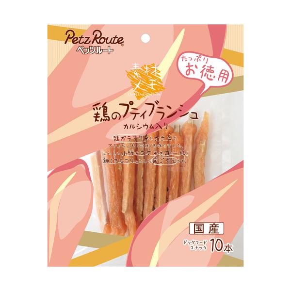 Petz Route ペッツルート 鶏のプティブランシュ お徳用 10本入