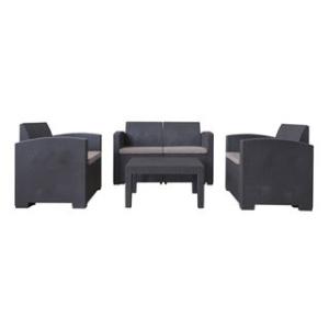 センターテーブル メーカー直送代引不可 2pソファ 1pソファ 2 4点セット Ods 102 東谷 あづまや ガーデンリビング 4点セット Ods 102 プラスチック製