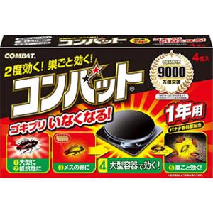 KINCHO 大日本除虫菊  金鳥 コンバット 4P(ゴキブリ駆除用)1年用