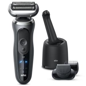 Braun ブラウン 72-G7500cc　シリーズ7 充電式シェーバー アルコール洗浄システム付(グレー)｜murauchi3