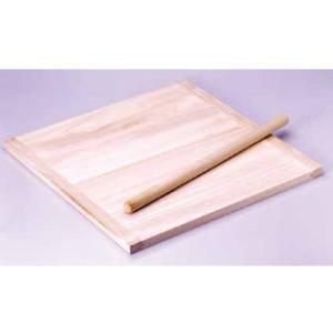 日本製 のし板 (めん棒付き) 桧材使用 (80×55cm) めんぼう 麺棒 めん棒