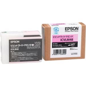 EPSON/エプソン  【純正】インクカートリッジ ICVLM48 ビビットライトマゼンタ｜murauchi3