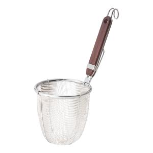 タケコシ 18-8ローズ柄 深型うどんてぼ ザル うどんざる 振りザル