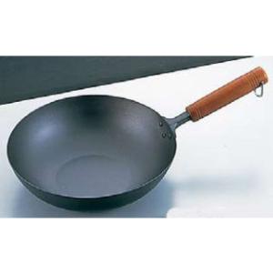 長谷元 純チタン 木柄 いため鍋30cm : ひかり厨房 - 通販