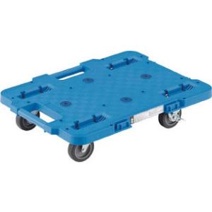 TRUSCO トラスコ中山 ルートバン 400X600 4輪自在 ストッパー付 青 MPB-600J...