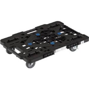 TRUSCO トラスコ中山 ルートバン 400X600 4輪自在 ストッパー付 黒 メッシュタイプ ...