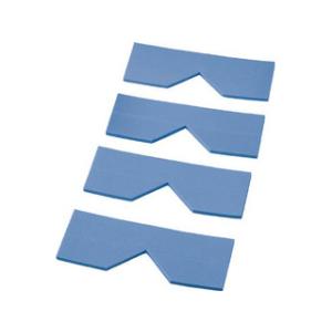 TRUSCO トラスコ中山 エッジクッションテープ コーナー用4枚入 ブルー TECC-50B