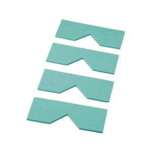 TRUSCO トラスコ中山 エッジクッションテープ コーナー用4枚入 グリーン TECC-50GN