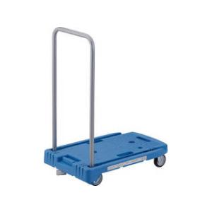 TRUSCO トラスコ中山 樹脂台車 こまわり君 省音G車輪 600X390 ブルー 樹脂ストッパー...