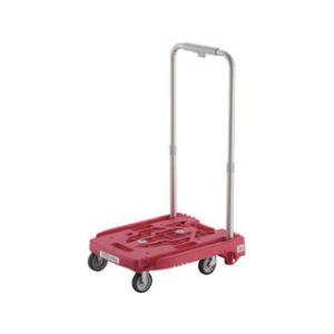 TRUSCO トラスコ中山 樹脂台車 アイドルキャリー weego 省音G車輪 ピンク ストッパー付...