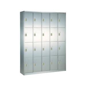 TRUSCO/トラスコ中山 【代引不可】SUS304扉付長靴ロッカー中棚付5列4段 TSNG-20-54T