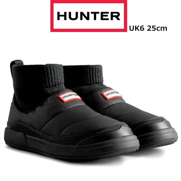 HUNTER ハンター  【レディース】スノー ショートブーツ 【ブラック】【UK6/25cm】 W...