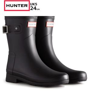 HUNTER ネイビー ショートレインブーツ レディース オリジナル ショート レイン ブーツ - ネイビー