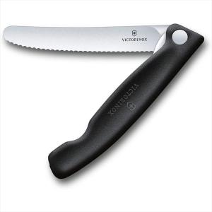 VICTORINOX ビクトリノックス ★★★トマトベジタブルナイフ/フォールディングナイフ (ブラック) 6.7833.FB｜murauchi3