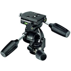 Manfrotto マンフロット  808RC4（ブラック）　標準3ウェイ雲台 クイックリリースプレ...