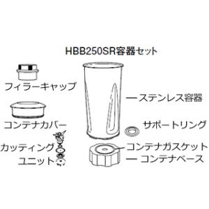 ハミルトンビーチ　  ブレンダー ＨＢＢ２５０Ｓ・ＳＲ用　容器セット