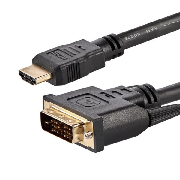 StarTech.com HDMI-DVI-D変換ケーブル/1.8m/オス-オス/モニターアダプター...