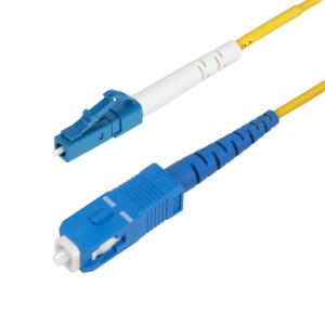 StarTech.com SPSMLCSC-OS2-1M 光ファイバー ケーブル/OM2 シングルモード/1m/LC-SC/UPC/9/125/1芯/シンプレックス/100Gb