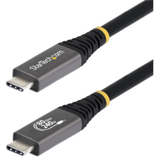 StarTech.com USB4ケーブル/1m/80Gbps/240W PD/8K 120Hz/高...