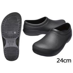 crocs クロックス  オンザクロックワークブラック スリップオン　２４cm　｜murauchi