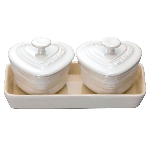 LE CREUSET ル・クルーゼ プチ・ラムカンダムール・セット 910223-00　ホワイトL