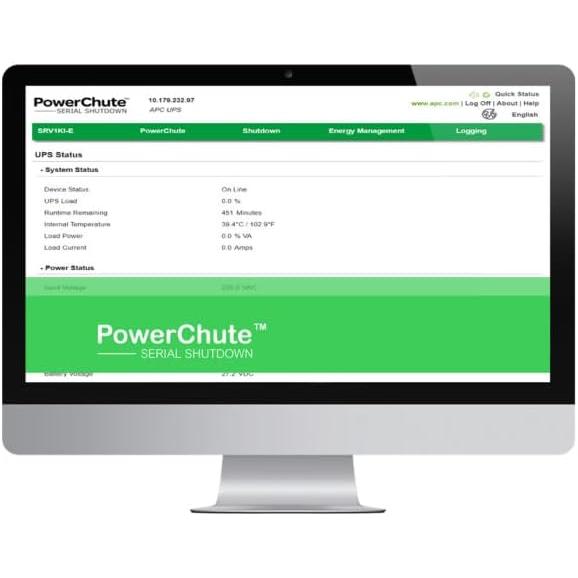 シュナイダーエレクトリック（APC） UPS電源管理ソフトウェア PowerChute Serial...