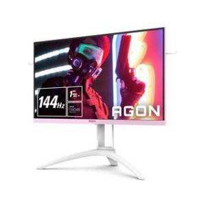 AOC  IPS フルHD27型ワイドゲーミング液晶ディスプレイ 144Hz スピーカーなし AG273FXR/11 ホワイト/ピンク