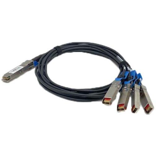 QNAP キューナップ QSFP28 100GbEを4つのSFP28 25GbEに分岐するツイン軸ダ...