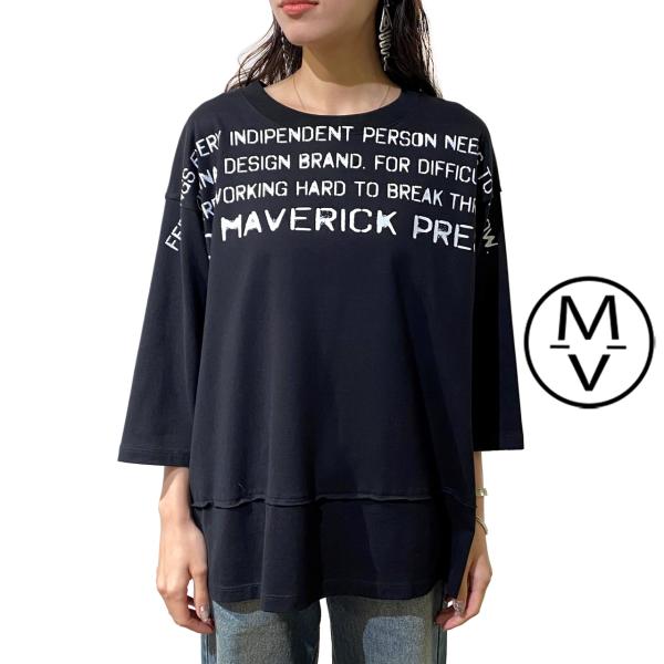 MAISON MAVERICK PRESENTS THREE QUARTER SLEEVE T-SH...
