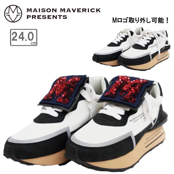 MAISON MAVERICK PRESENTS 【レディース】Mロゴ レーサー ダッド スニーカー...
