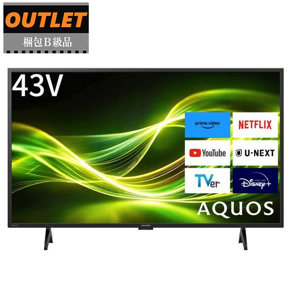 SHARP シャープ 梱包B級品 2T-C43GF2 43V型 ハイビジョン液晶テレビ AQUOS ...