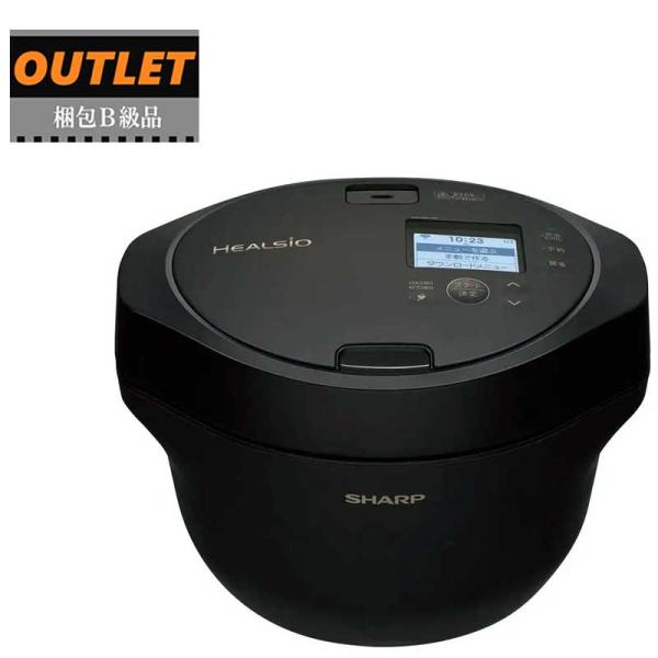 SHARP シャープ 【梱包B級品】KN-HW16H-B(プレミアムブラック)　ヘルシオ ホットクッ...