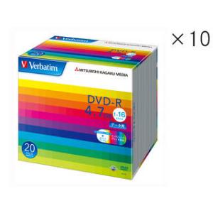 Verbatim/バーベイタム 【10個セット】データ用DVD-R 4.7GB 1〜16倍速 20枚...