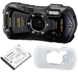PENTAX ペンタックス WG-90（ブラック）＋バッテリー＋充電器キット