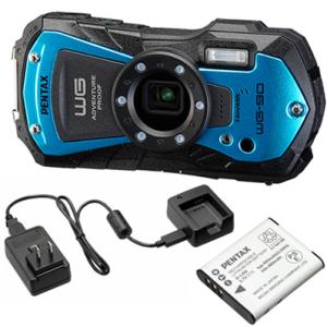 PENTAX ペンタックス WG-90（ブルー）＋O-CC135 カメラケースセット